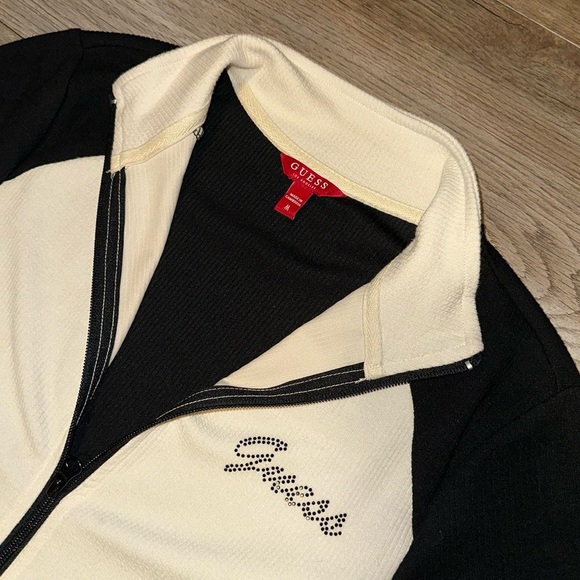 Guess Color Block Zip-up Sweater - Picture 2 of 8